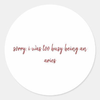 Rond Sticker Aries