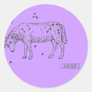 Rond Sticker Aries