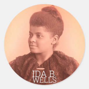 Rond Sticker Arrondi Classique Ida B. Wells
