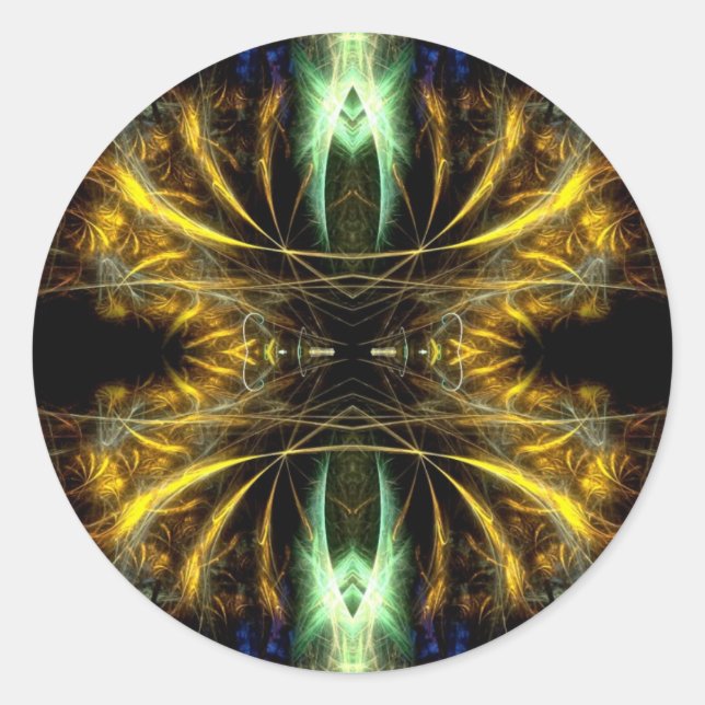 Rond Sticker ART #85 fractal (Devant)