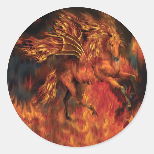 Rond Sticker Art FireDancer (Devant)