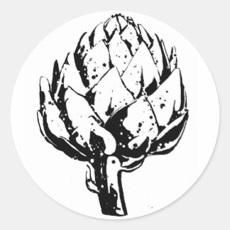 Rond Sticker Artichoke