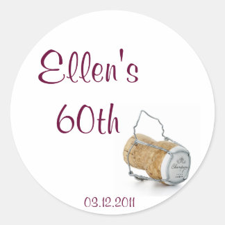 Rond Sticker au liège de champagne