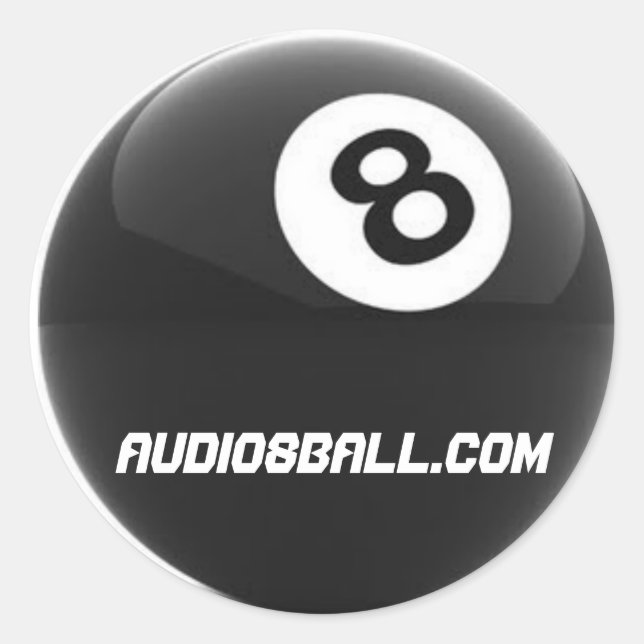 Rond Sticker Audio8ball.com (Devant)