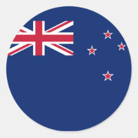 Sticker avec Drapeau de Nouvelle-Zélande