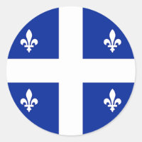 Sticker avec drapeau du Québec, Canada