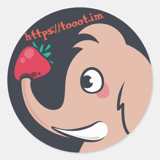 Rond Sticker avec URL (Devant)