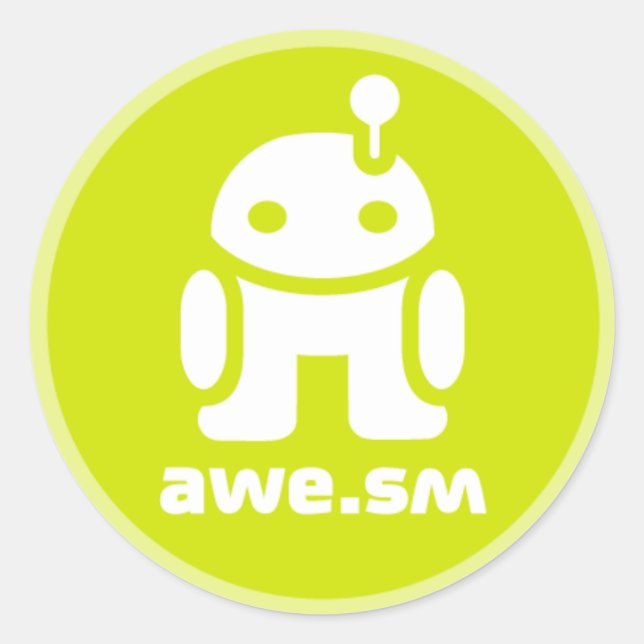 Rond Sticker awe.sm-o (Vert) (Devant)