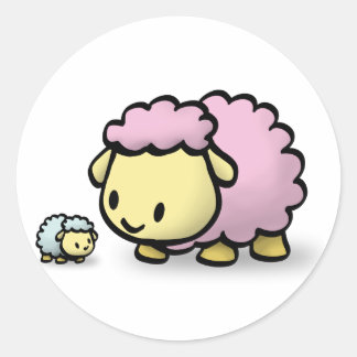 Rond Sticker - Baby Muttons et maman