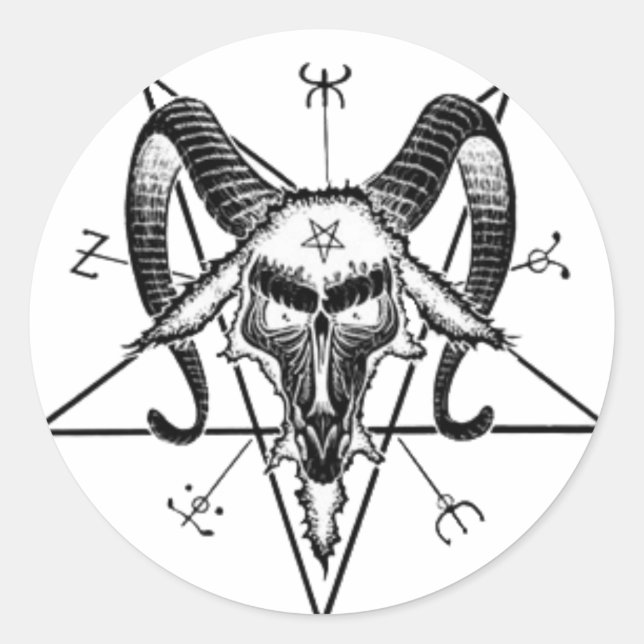 Rond Sticker Baphomet (Devant)