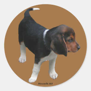 Rond Sticker beagle