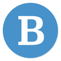 Sticker Bernie Sanders Round "B"