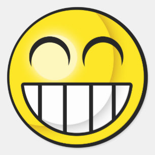 Rond Sticker Big Grin