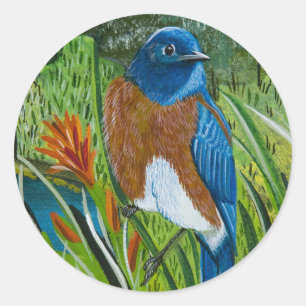Rond Sticker "Bleu de l'Ouest"