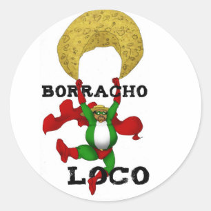 Rond Sticker Borracho Loco