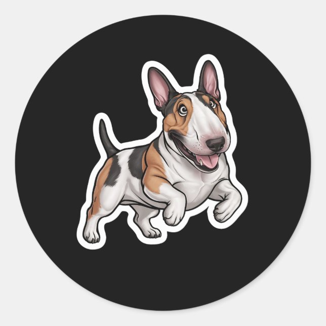 Rond Sticker Bull Terrier (Devant)