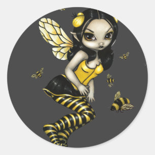 Rond Sticker "BumbleBee Fairy"
