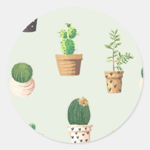 Rond Sticker Cactus