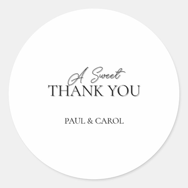 Rond Sticker cadeau de gâteau de commercialisation - Ap (Devant)