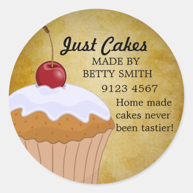 Rond Sticker Cake Cup (Devant)