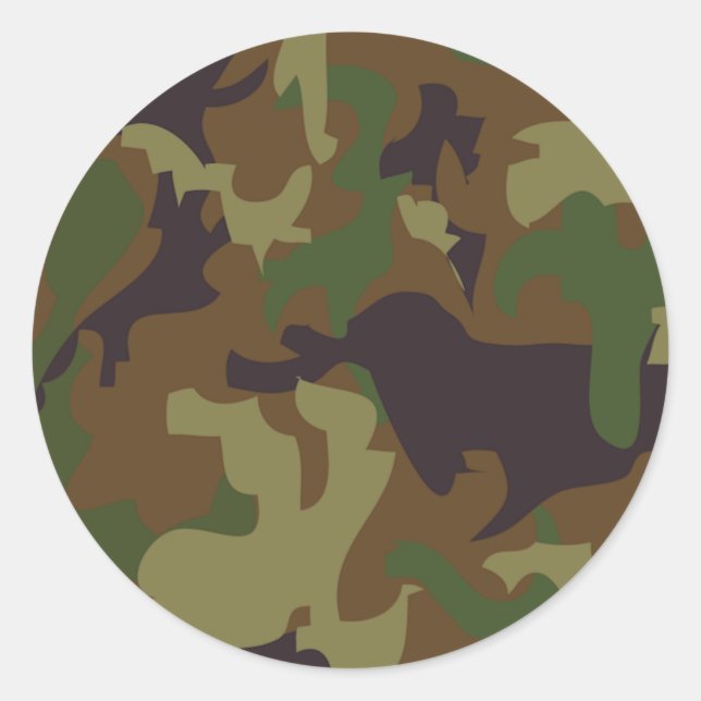 Rond Sticker Camouflage (Devant)
