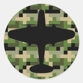 Rond Sticker Camouflage Avion de la Force aérienne