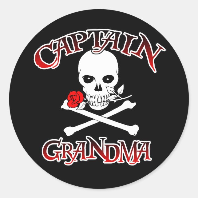 Rond Sticker capitaine Grandma (Devant)