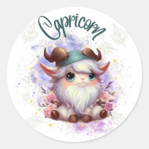 Rond Sticker Capricorne Gnomoscope