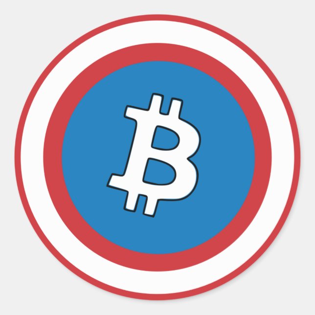 Rond Sticker Captain Bitcoin (Devant)