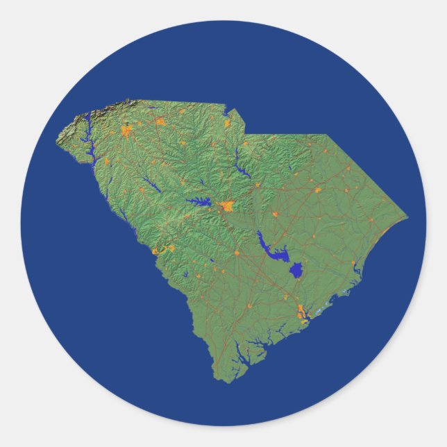Rond Sticker Carolina Sud (Devant)