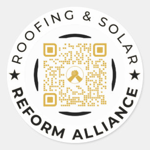 Rond Sticker Carré de code QR avant vente