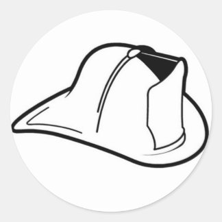 Rond Sticker casque d'incendie