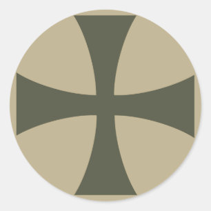 Rond Sticker Casquette de portée, Croix Température des