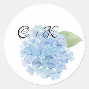Rond Sticker Cercle Hydrangea