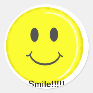 Rond Sticker cercle sourire