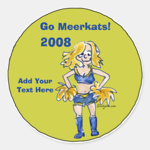 Rond Sticker Cheerled personnalisé 3