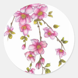 Rond Sticker Cherry Blossom