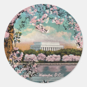 Rond Sticker Cherry Blossoms