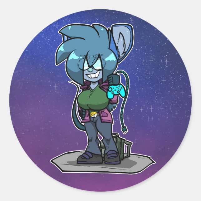 Rond Sticker Chibi Dodger (Devant)