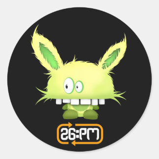 Rond Sticker "Chomper paranoïaque"