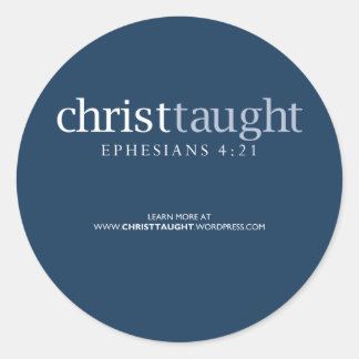 Rond Sticker Christ-Taught
