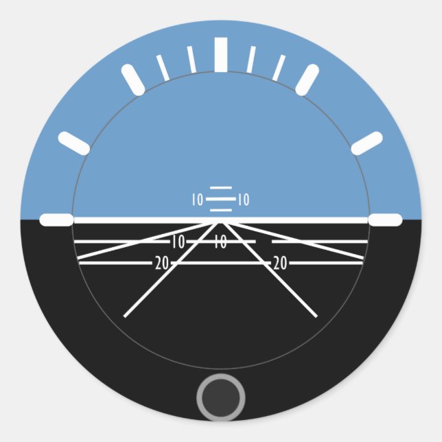 Rond Sticker circulaire AI Aviation (Devant)