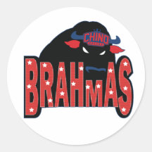Sticker clair de Chino Valley Brahmas