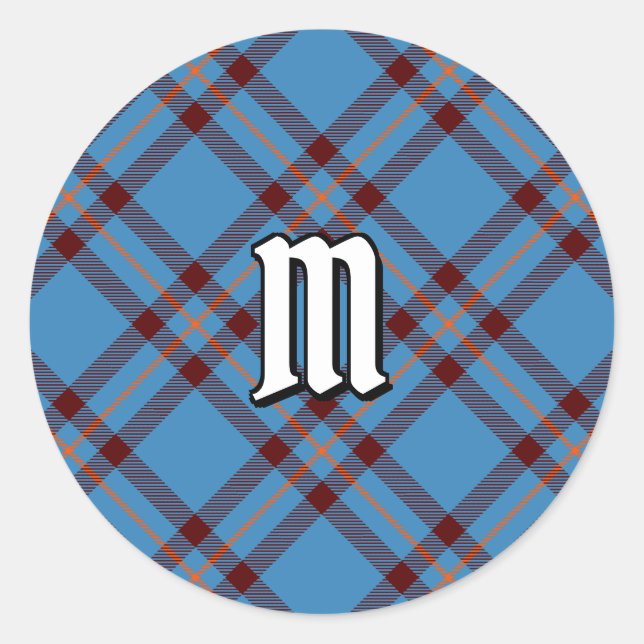 Rond Sticker Clan Elliot Tartan Classic Round (Devant)