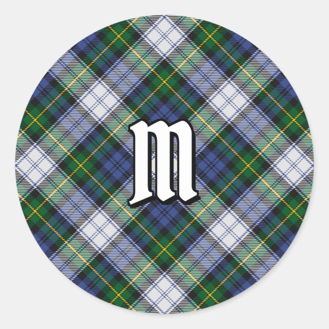 Rond Sticker Clan Gordon Tress Tartan Classic Round (Devant)