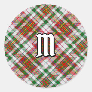 Rond Sticker Clan MacAlister Robe Tartan Classic Round