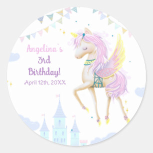 Rond Sticker Classic Round Anniversaire.