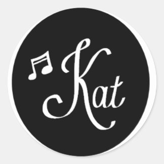 Rond Sticker classique, rond, logo