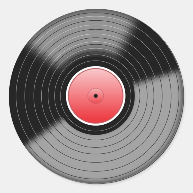 Rond Sticker classique vinyle LP (Devant)