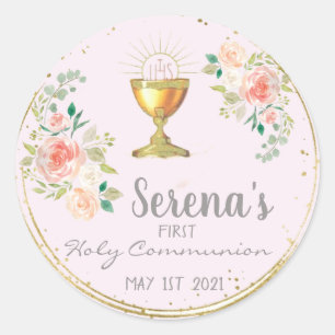 Rond Sticker Communion Favor